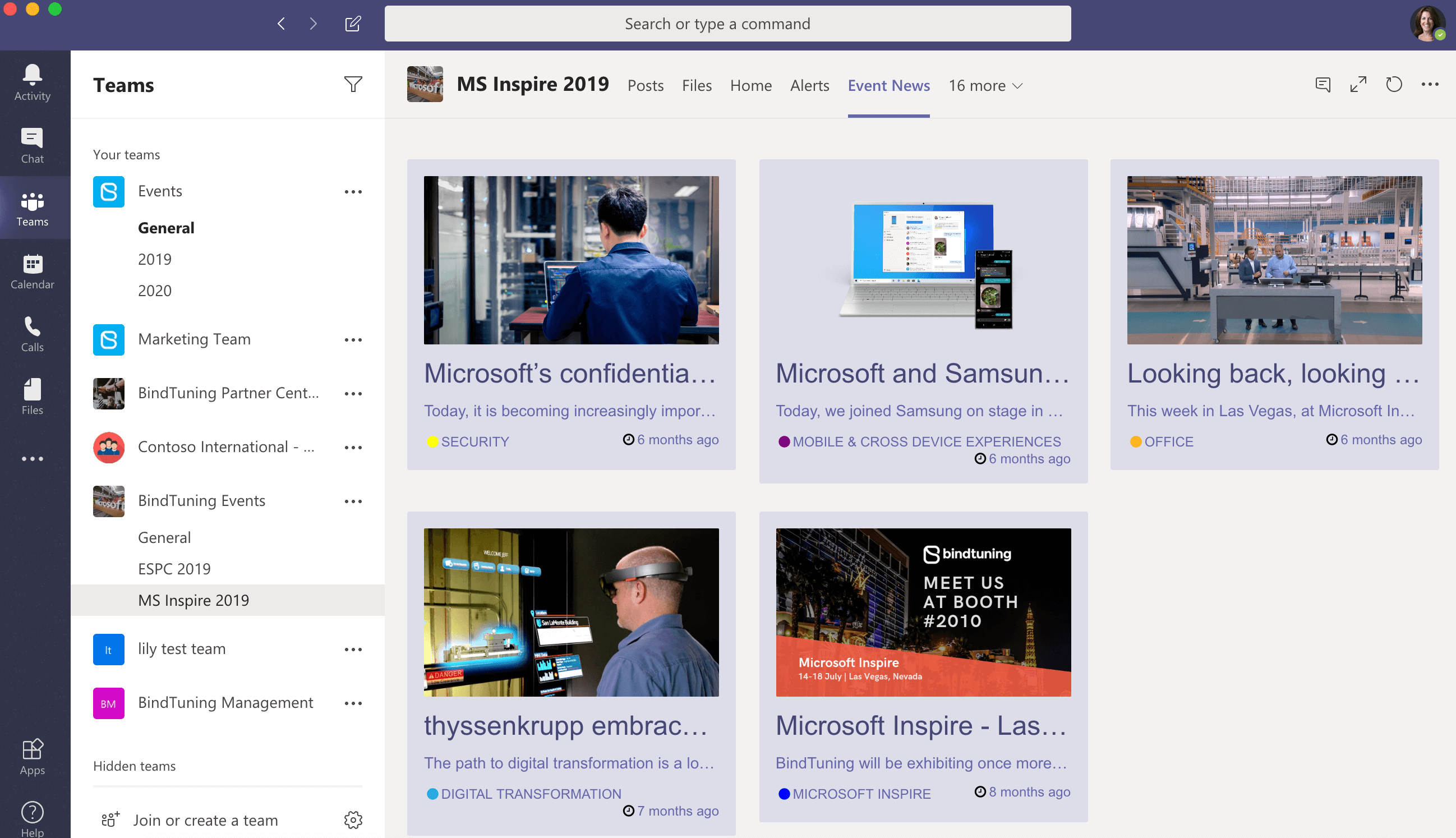 News App for Microsoft Teams