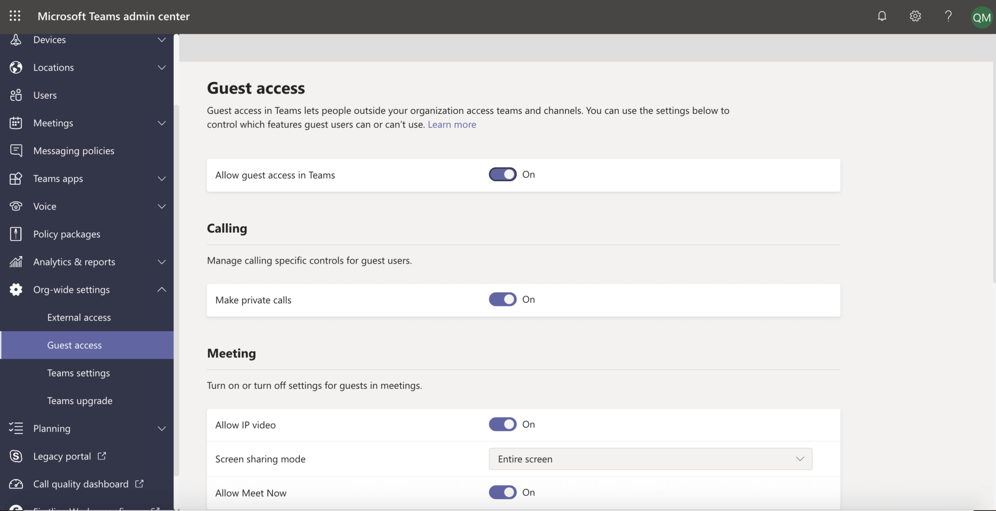 Configuration Acess panel