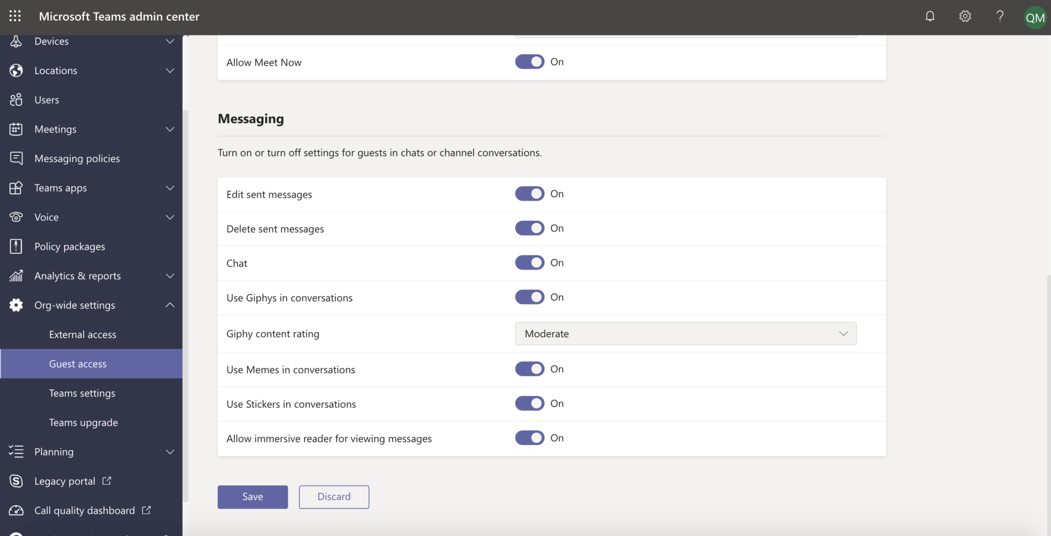 Configuration Acess panel (cont.)