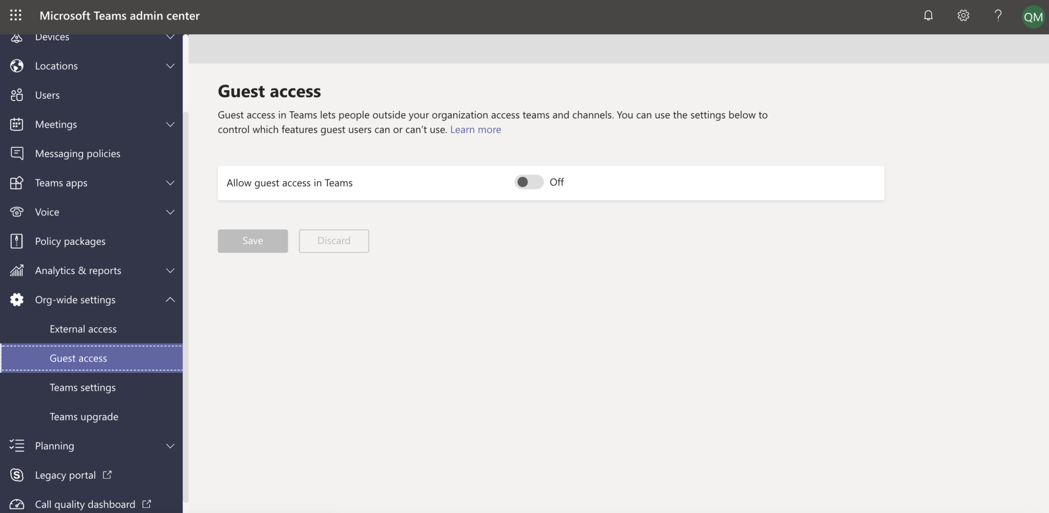 allow guest access in Teams