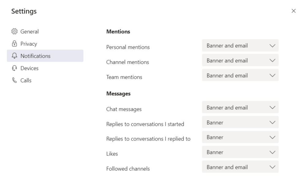 Microsoft Teams Notifications