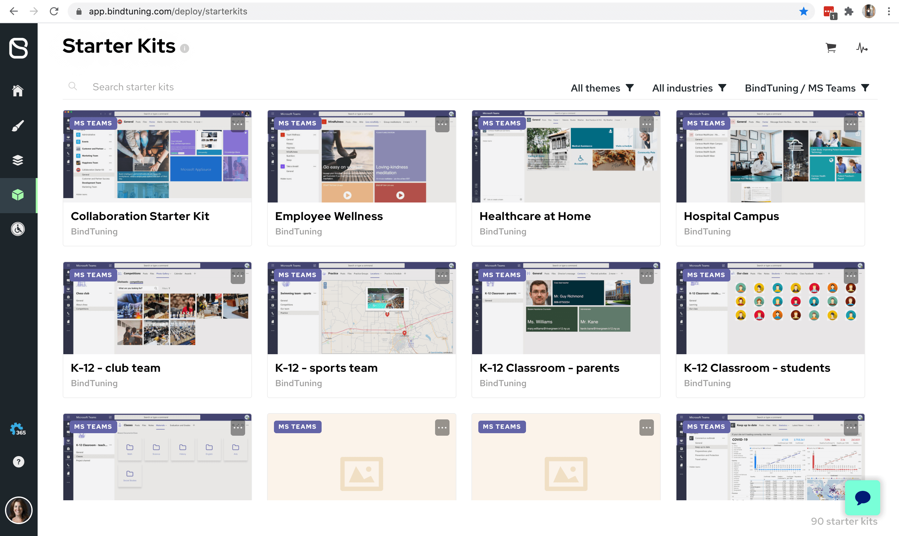 BindTuning Templates for Microsoft Teams