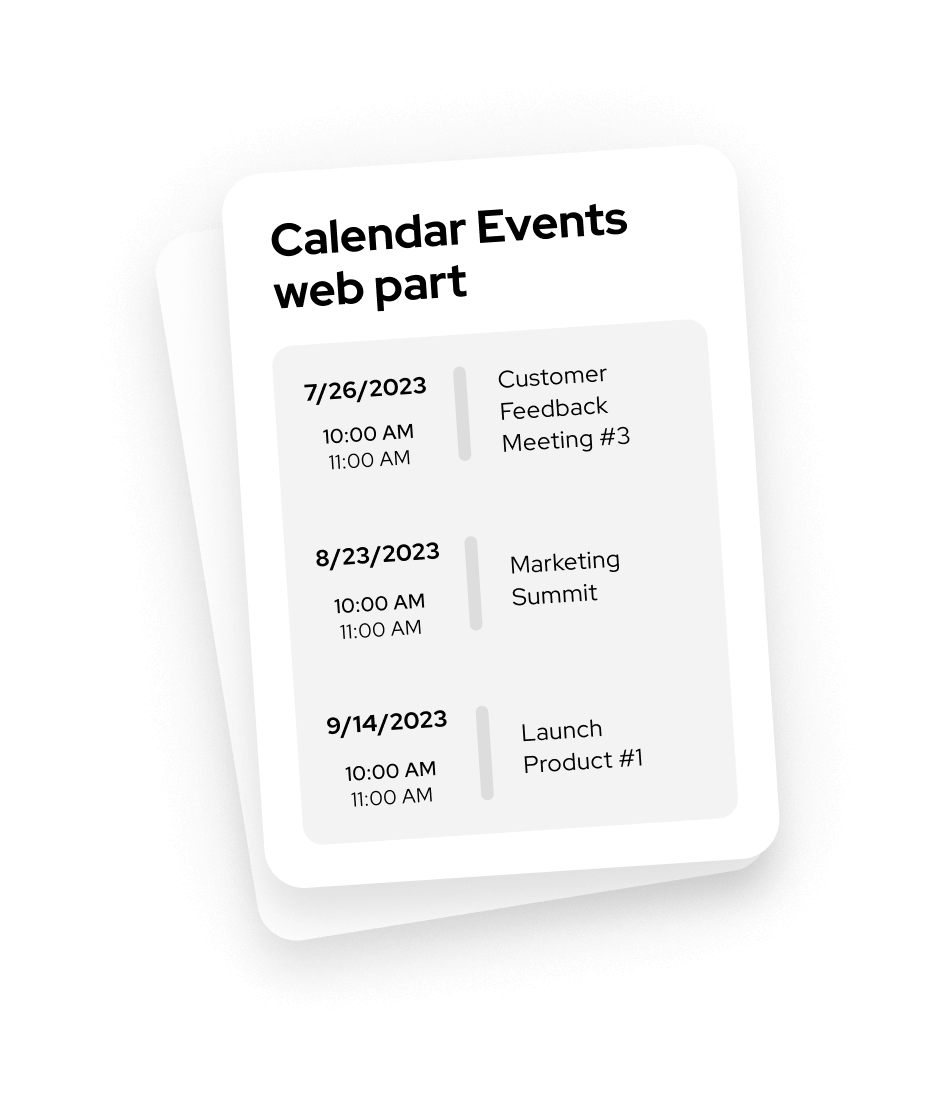 Calendar Events