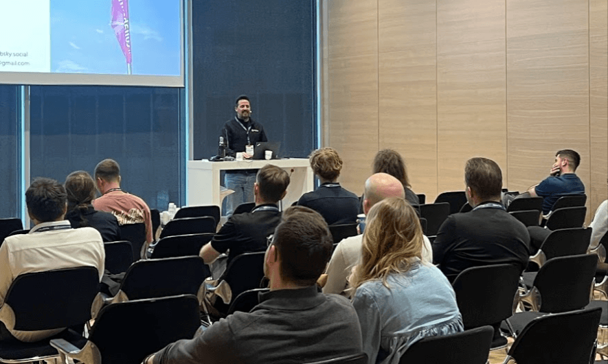 Carlos Silva delivering a session at CollabSummit 2025