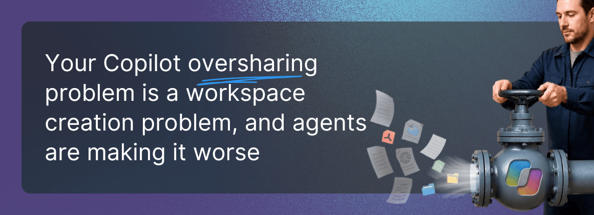 Your Copilot Oversharing Problem Is a Workspace Creation Problem, and Agents Are Making It Worse